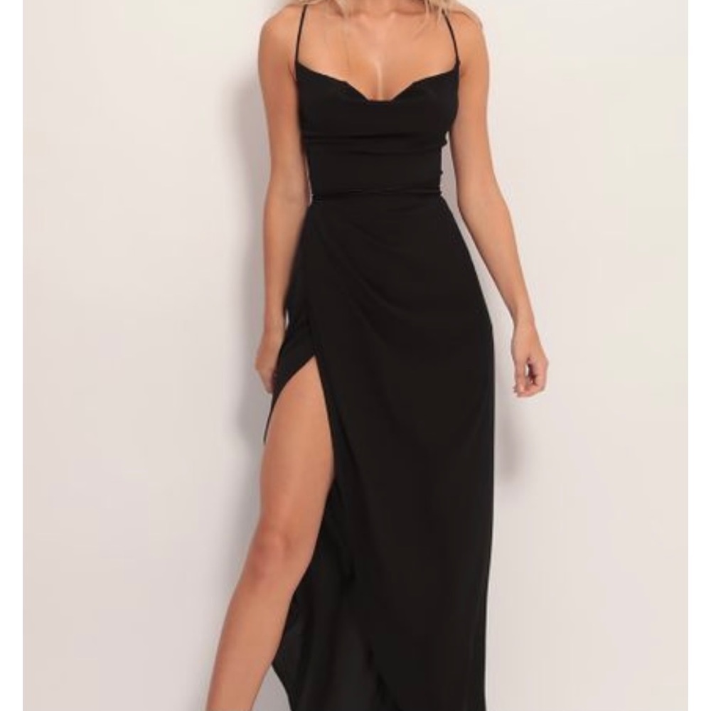 Cowl neck dress